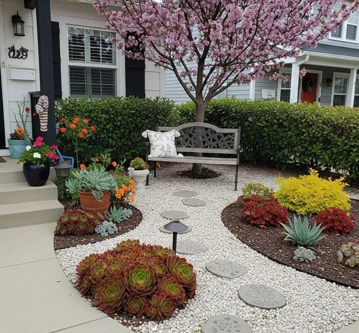 Garden landscaping project